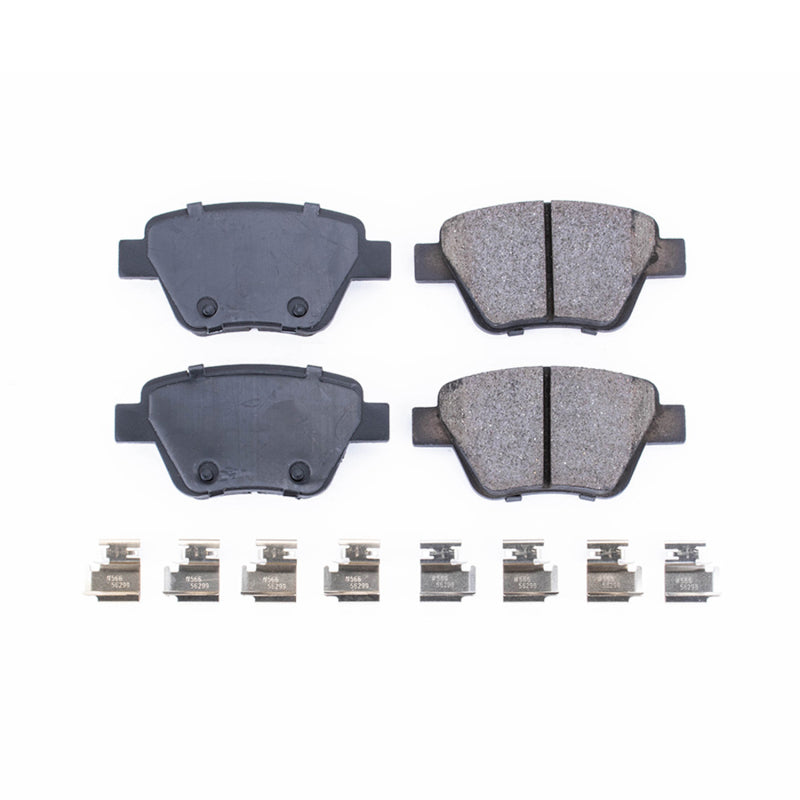 Power Stop 10-13 Audi A3 Rear Z17 Evolution Ceramic Brake Pads w/Hardware - DTX Performance