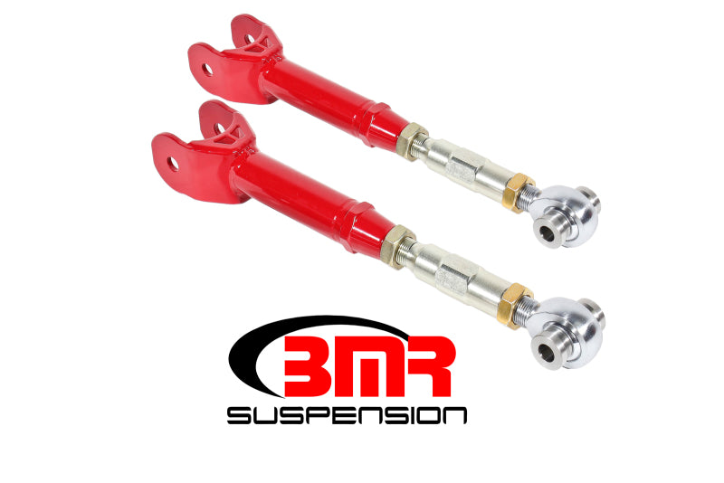 BMR 16-17 6th Gen Camaro Lower Trailing Arms w/ On-Car Adj. Rod Ends - Red - DTX Performance