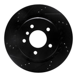 R1 95-02 BMW Z3 Right Rear Drilled & Slotted Black Brake Rotor