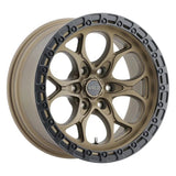 Weld Ledge 6 18x9 / 6x135 / ET -12 / BS 4.51 - Satin Bronze w/ Satin Black Ring