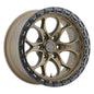 Weld 17x9 Ledge 6 6x139.7  ET00 BS 5.00 Satin BRZ / Satin BLK Ring 106.1