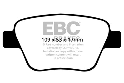 EBC 10-13 Audi A3 2.0 Turbo rear brake pads