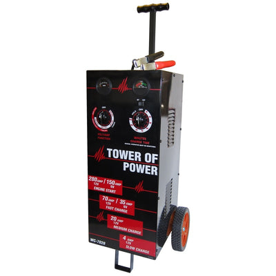 Autometer Wheel Charger Tower of Power Man 70/30/4/280 AMP for performance car parts and tuning upgrades.