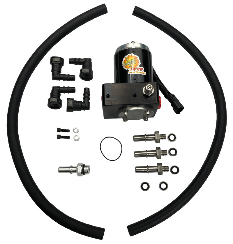PureFlow Raptor 98.5-02 Dodge 5.9L Cummins FRRP-150 Factory Replacement Fuel Pump w/Big Line Kit by DTX Performance