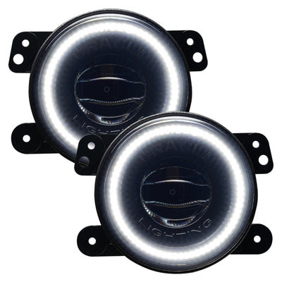 Oracle Jeep Wrangler JK/JL/JT High Performance W LED Fog Lights - White by DTX Performance