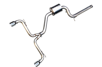AWE Tuning VW MK7 GTI Track Edition Exhaust - Chrome Silver Tips, high performance car parts from DTX Performance Shop.
