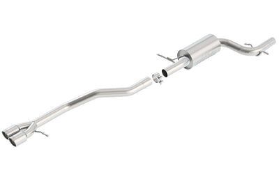 Borla 12 Volkswagen Jetta GLI Sedan 2.0L 4cyl SS Catback Exhaust - aftermarket performance car part for engine upgrades by DTX Performance.