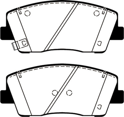 EBC 2019+ Genesis G70 2.0T Yellowstuff Front Brake Pads for performance car parts, high performance brakes, DTX Performance shop