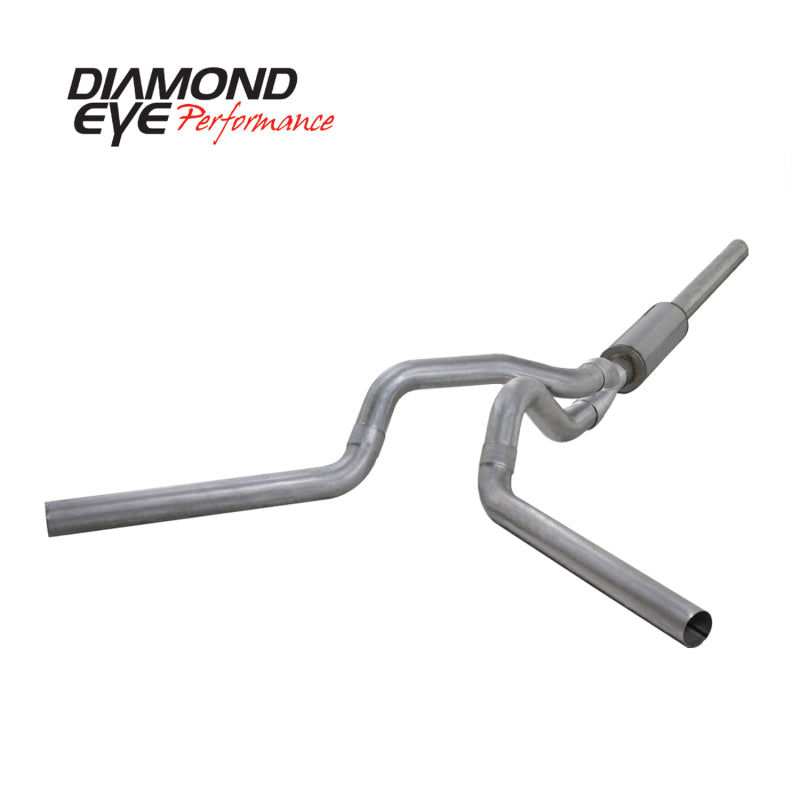 Diamond Eye KIT 4in CB MFLR RPLCMENT PIPE DUAL AL: 2004.5-2007.5 DODGE CUMMINS 600 - DTX Performance