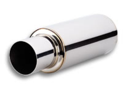 Vibrant TPV Turbo Round Muffler 23in Long, 4in Round Tip, 3in inlet I.D. - DTX Performance auto parts, racing suspension, tuning upgrades