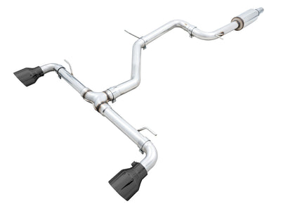 AWE 2022 VW GTI MK8 Track Edition Exhaust - Diamond Black Tips, high performance car parts, DTX Performance exhaust systems