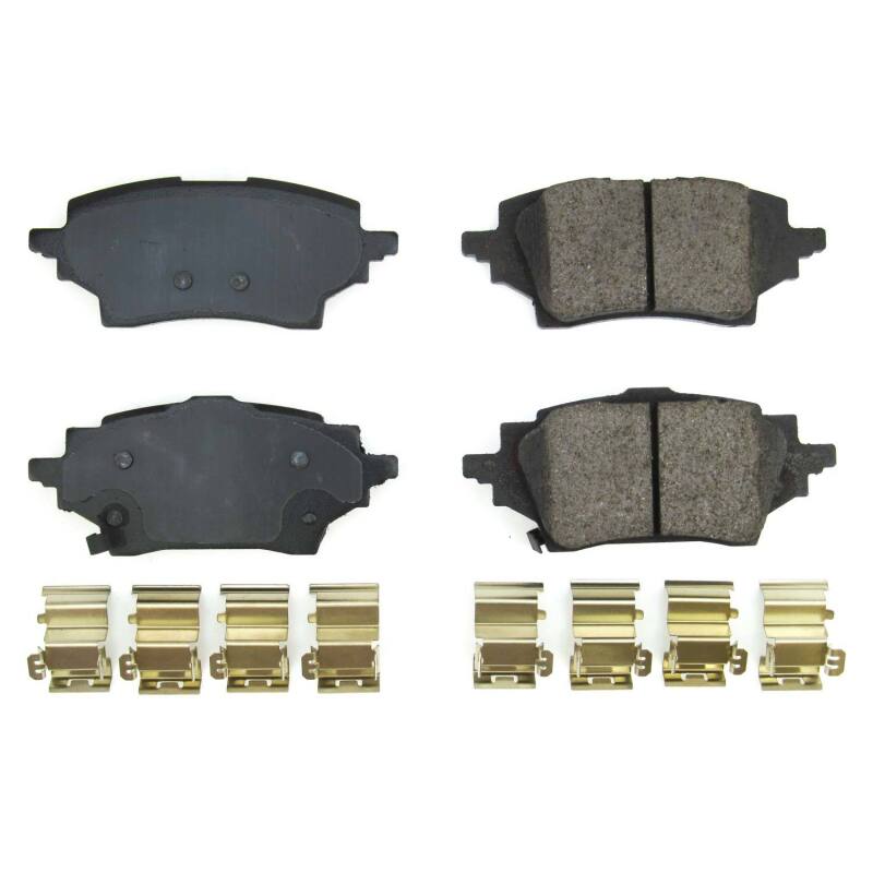 Power Stop 19-21 Toyota C-HR Rear Z17 Evo Ceramic Brake Pads w/Hardware - DTX Performance