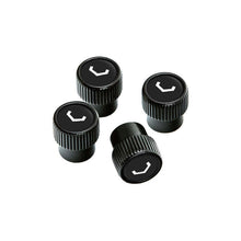 Load image into Gallery viewer, Vossen Classic V Valve Stem Cap Set - Black/Black