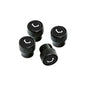 Vossen Classic V Valve Stem Cap Set - Black/Black