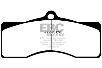 EBC 68-69 Chevrolet Camaro (1st Gen) 4.9 Bluestuff Front Brake Pads, performance car parts, high performance brakes