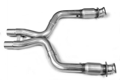 Kooks 11-14 Ford Mustang GT 5.0L 4V 3in x 2 3/4in OEM Cat X Pipe Kooks HDR Req, high performance exhaust system, DTX Performance