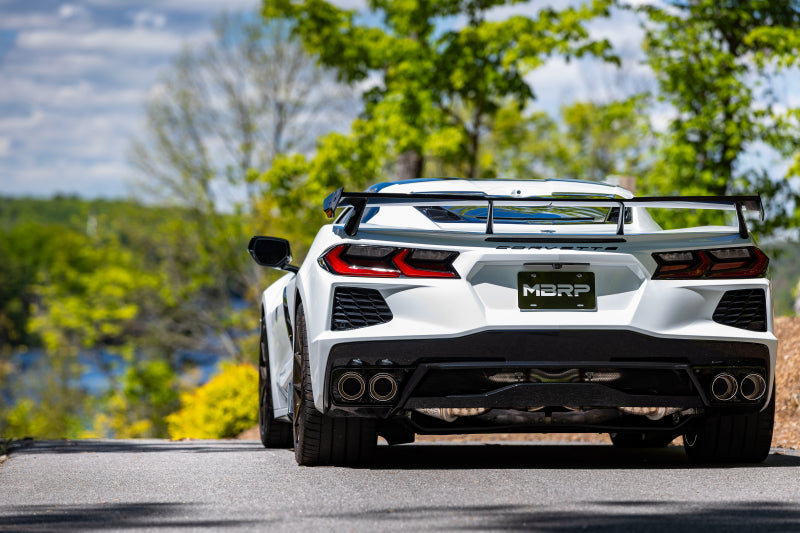 MBRP 20-24 Chevrolet Corvette C8 3in Active Cat Back Quad Split Rear Exit Exhaust w/ AFM Sims - DTX Performance