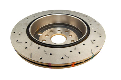 DBA 08-10 STi/2017 BRZ w/Perf. Pkg. Dual-Drilled Rear Drilled & Slotted 4000 Series Rotor for performance car parts