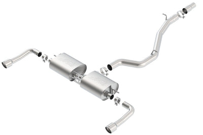 Borla 14-16 Audi A3 Quattro 2.0L Turbo AT/MT RWD 4DR S-Type Cat-Back Exhaust Single Split Rear Exit, high performance exhaust system