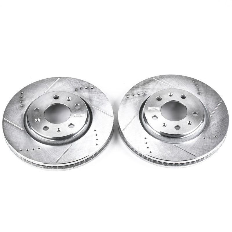 Power Stop 03-05 Cadillac CTS Front Evolution Drilled & Slotted Rotors - Pair - DTX Performance