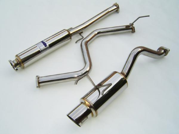 Invidia 96-00 Honda Civic EK4 J-Spec 3DR 60mm (101mm tip) Cat-back Exhaust for performance car tuning and upgrades.