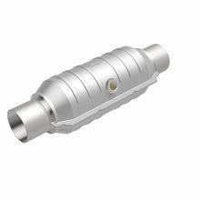 Load image into Gallery viewer, MagnaFlow Conv Univ 2in Inlet/Outlet Center/Center Round 11in Body L x 5.125in W x 15in Overall L for performance upgrades