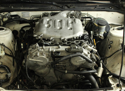 ISR Performance VQ35DE Swap Mount for Nissan 240sx engine bay installation by veteran owned performance shop DTX Performance.