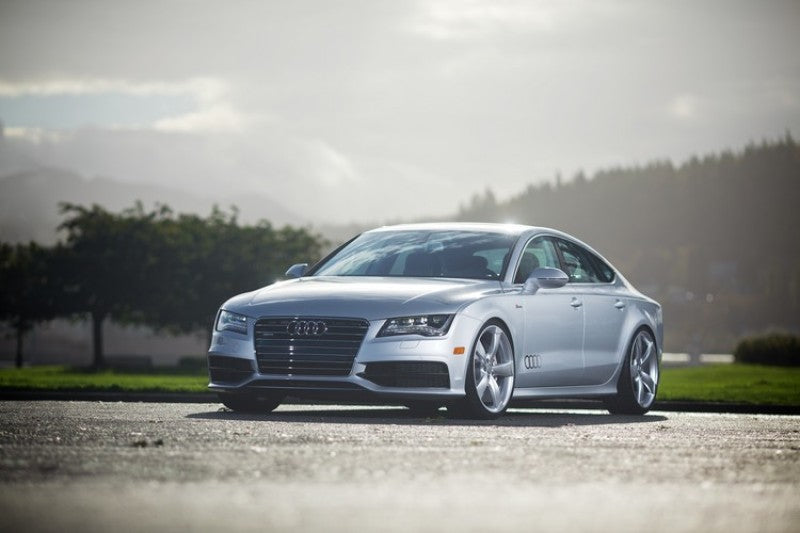 AWE Tuning Audi C7 A7 3.0T Touring Edition Exhaust - Dual Outlet Chrome Silver Tips - DTX Performance