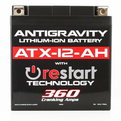 Antigravity YTX12B-BS Lithium Battery w/Re-Start for performance car parts by DTX Performance. High performance auto parts and upgrades.