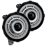 Oracle Oculus Bi-LED Projector Headlights for Jeep JL/Gladiator JT Satin Silver 5500K