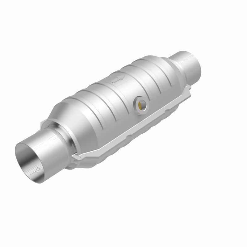 MagnaFlow Conv Univ 2in Inlet/Outlet Center/Center Round 11in Body L x 5.125in W x 15in Overall L, performance car parts, DTX Performance