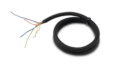 Vibrant 1.5in O.D. Flexible Split Sleeving in black used for performance car parts and upgrades such as exhaust systems and racing suspension.
