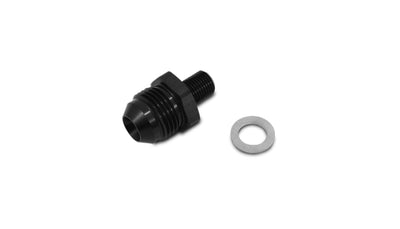 Vibrant -4AN to 10mm x 1.0 Metric Straight Adapter from DTX Performance, lightweight aluminum, high performance auto parts