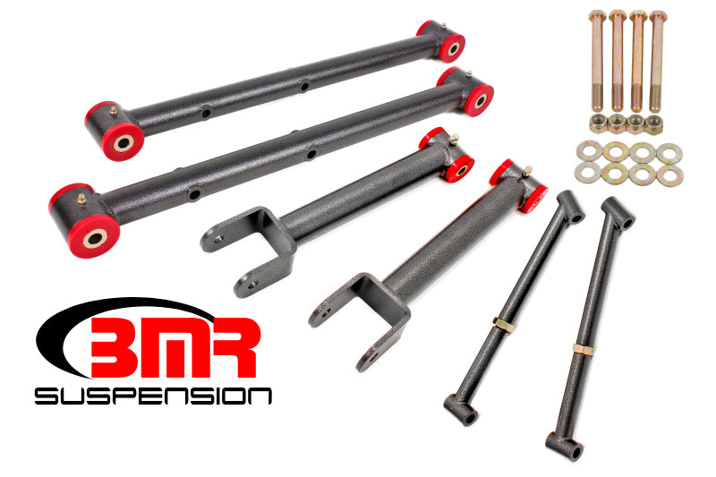 BMR 64-67 A-Body Non-Adj. Rear Suspension Kit - Black Hammertone - DTX Performance