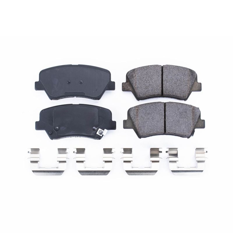 Power Stop 11-16 Hyundai Elantra Front Z17 Evolution Ceramic Brake Pads w/Hardware - DTX Performance