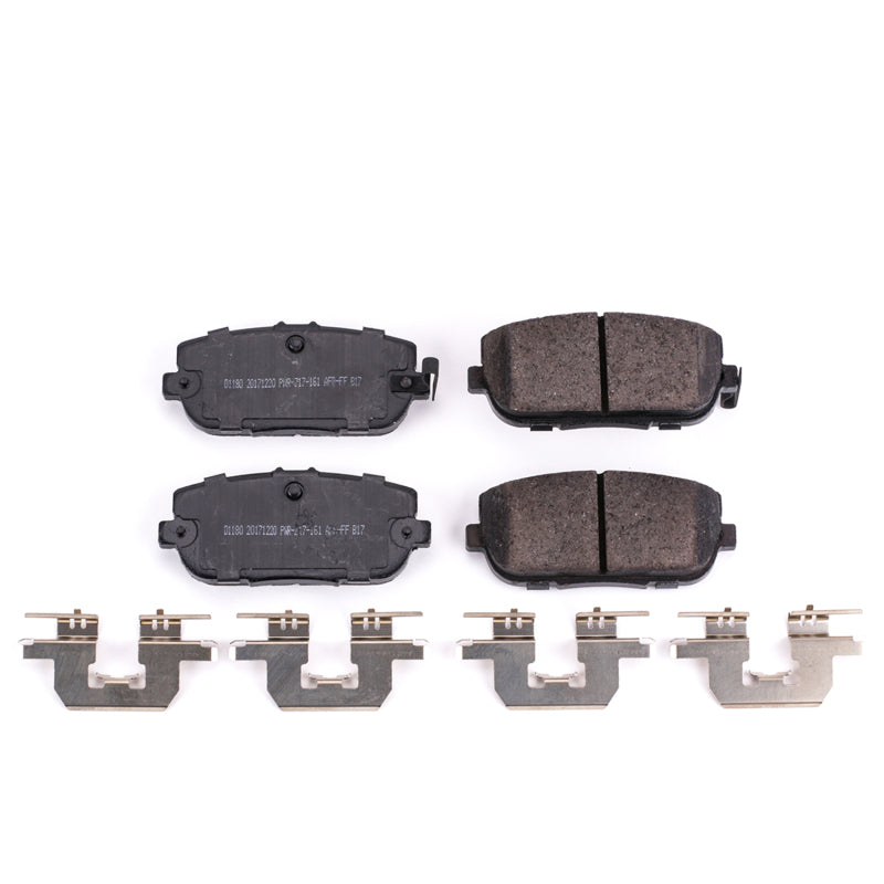 Power Stop 17-19 Fiat 124 Spider Rear Z17 Evolution Ceramic Brake Pads w/Hardware - DTX Performance