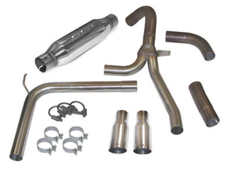 SLP 1998=2002 Chevrolet Camaro LS1 LoudMouth Cat-Back Exhaust System w/ 3.5in Slash Cut Tips - DTX Performance