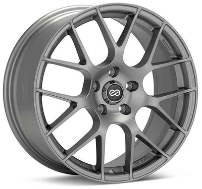 Enkei Raijin 18x8.5 38mm Offset 5x114.3 Bolt Pattern 72.6 Bore Diameter Hyper Silver Wheel - performance upgrades, racing suspension