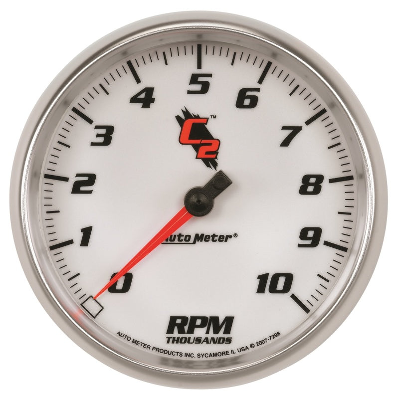 Autometer C2 5 inch 10000 RPM In-Dash Tachometer, ideal for performance car parts by DTX Performance, veteran owned performance shop.