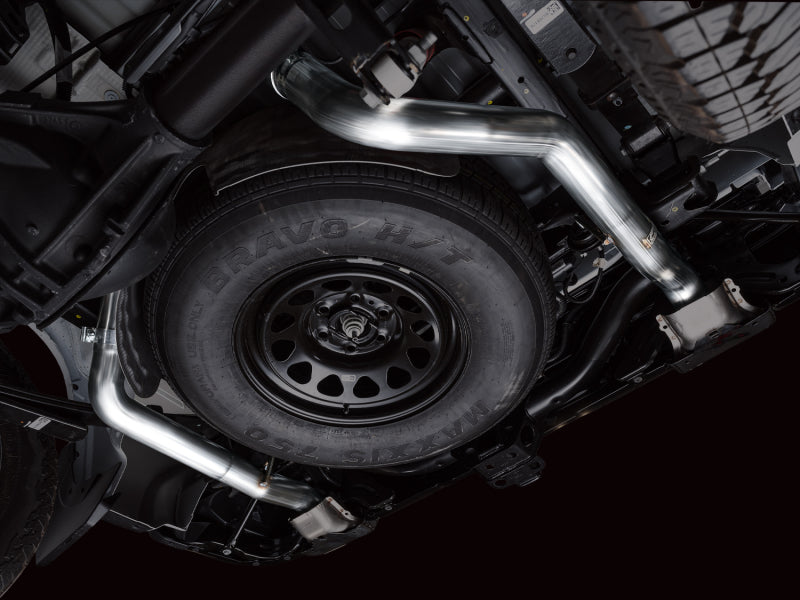 AWE 4th Gen GM 1500 6.2L Catback Split Rear Exit (w/ Bumper Cutouts) - OE Tips exhaust system for performance car parts