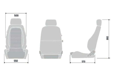 Sparco Seat GT Black/White