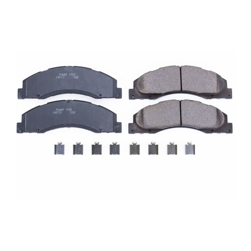 Power Stop 08-14 Ford E-150 Front Z17 Evolution Ceramic Brake Pads w/Hardware - DTX Performance