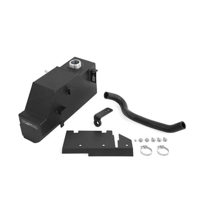 Mishimoto 11-19 Ford 6.7L Powerstroke Aluminum Degas Tank - Micro-Wrinkle Black with accessories, high performance auto parts.