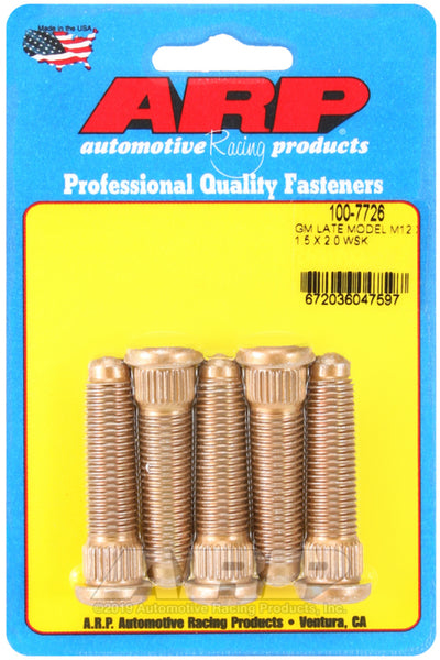 ARP GM Late Model M12 X 1.5 X 2.0 Wheel Stud Kit for performance upgrades