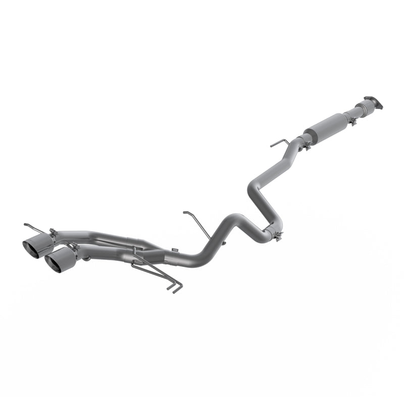 MBRP 13-18 Hyundai Veloster Turbo 4.0in OD Tips Dual Outlet 2-1/2in AL Cat Back exhaust system
