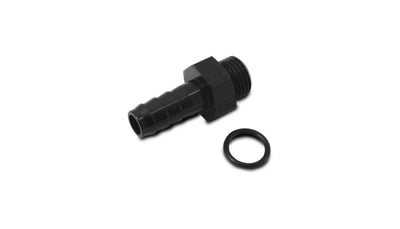 Vibrant Aluminum Male -8AN ORB to 3/8in Barb w/O-Ring - Anodized Black, performance car parts from DTX Performance