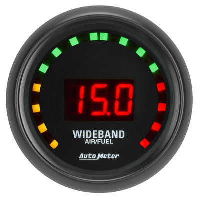 Autometer Z-Series 2-1/16in. 10:1-17:1 AFR Digital Street Air/Fuel Ratio Gauge for performance car parts by DTX Performance