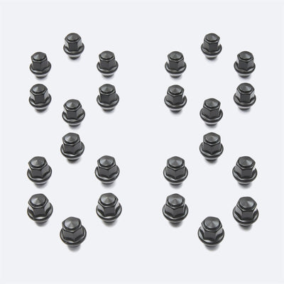 Ford Racing M14 x 1.5 Black Lug Nut - Set of 24 for performance car parts