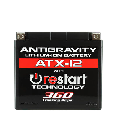 Antigravity YTX12 Lithium Battery w/Re-Start by DTX Performance, ideal for performance car parts and high performance auto parts.