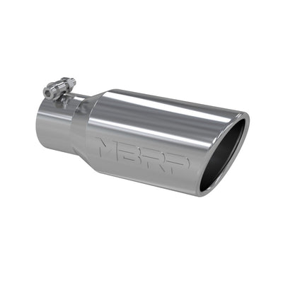 MBRP Universal Tip 4in OD 2.75in Inlet 10in Length Angled Rolled End T304 performance car parts